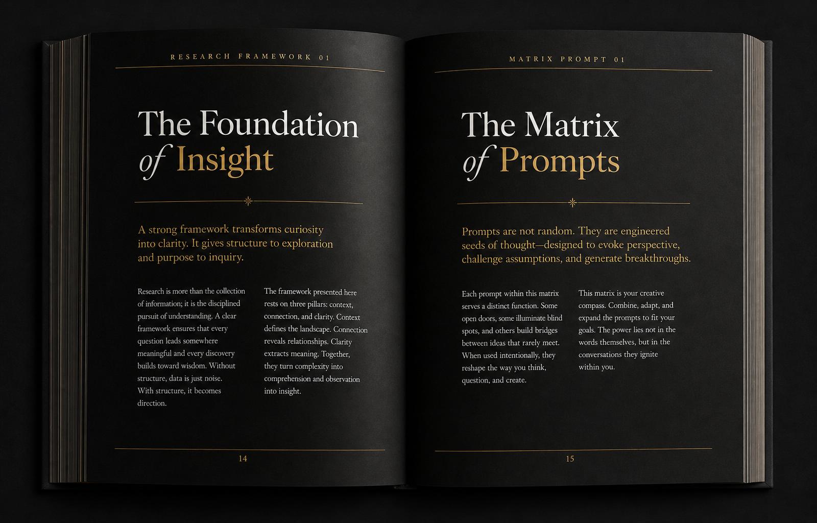 Preview of a Research Edition interior spread